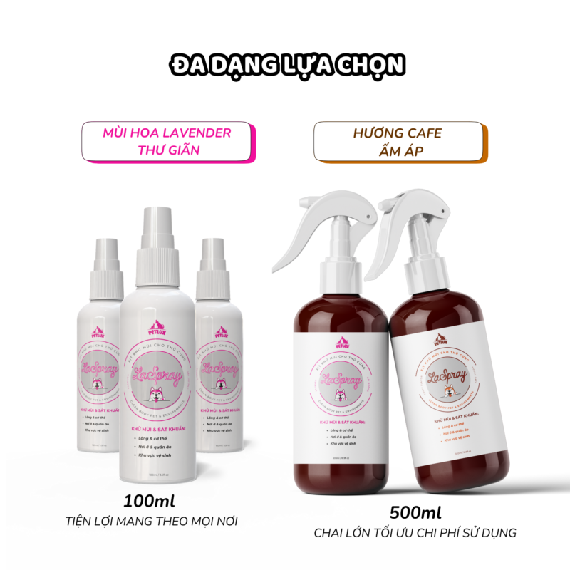 Xịt khử mùi, khử khuẩn Laspray - Khử sạch mùi hôi khai, làm sạch khu vệ sinh, ổ nằm, đồ chơi thú cưng, giúp thú cưng đi vệ sinh đúng chỗ - Hình ảnh 9